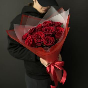 Букеты из красных роз 40 см (Эквадор) артикул: 176792