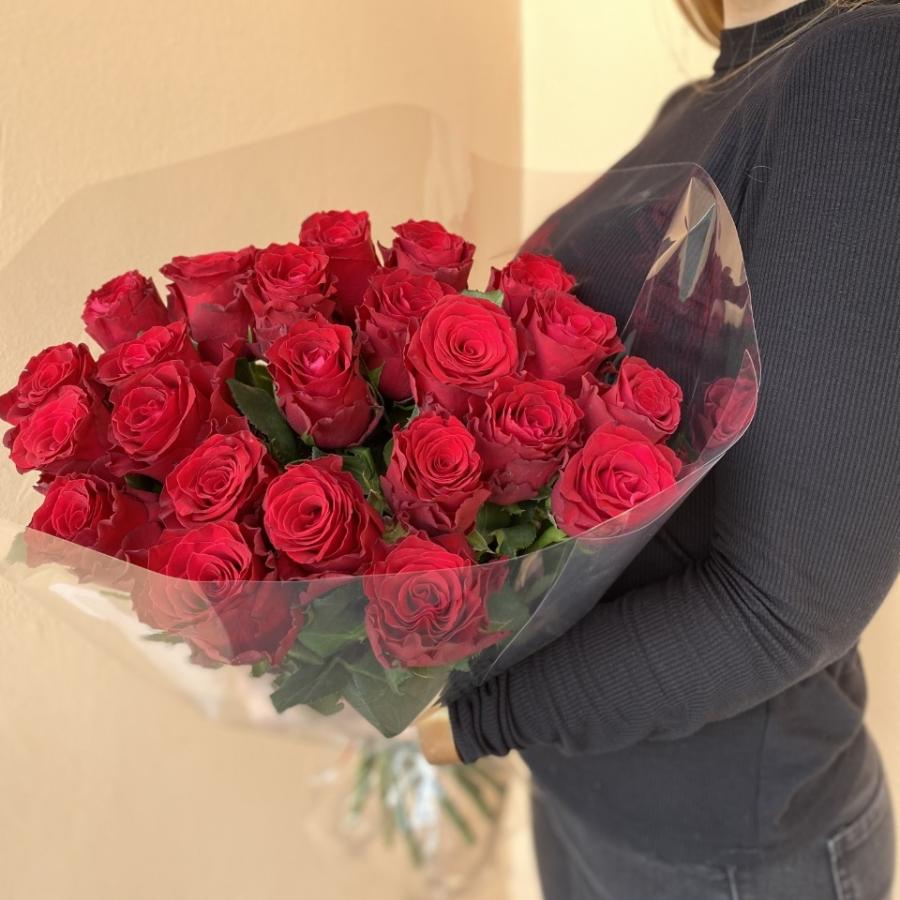 Букеты из красных роз 50 см (Эквадор) Артикул: 770