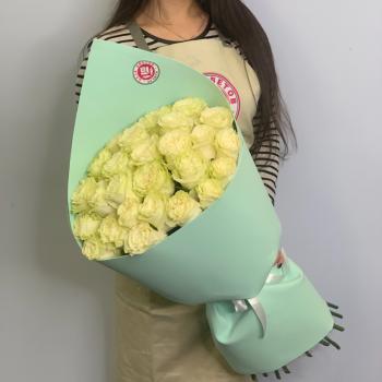 Букет из белых роз 21 шт 40 см (Эквадор) (артикул букета: 112112)