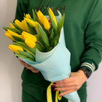 Тюльпаны жёлтые 15 шт код: 130130